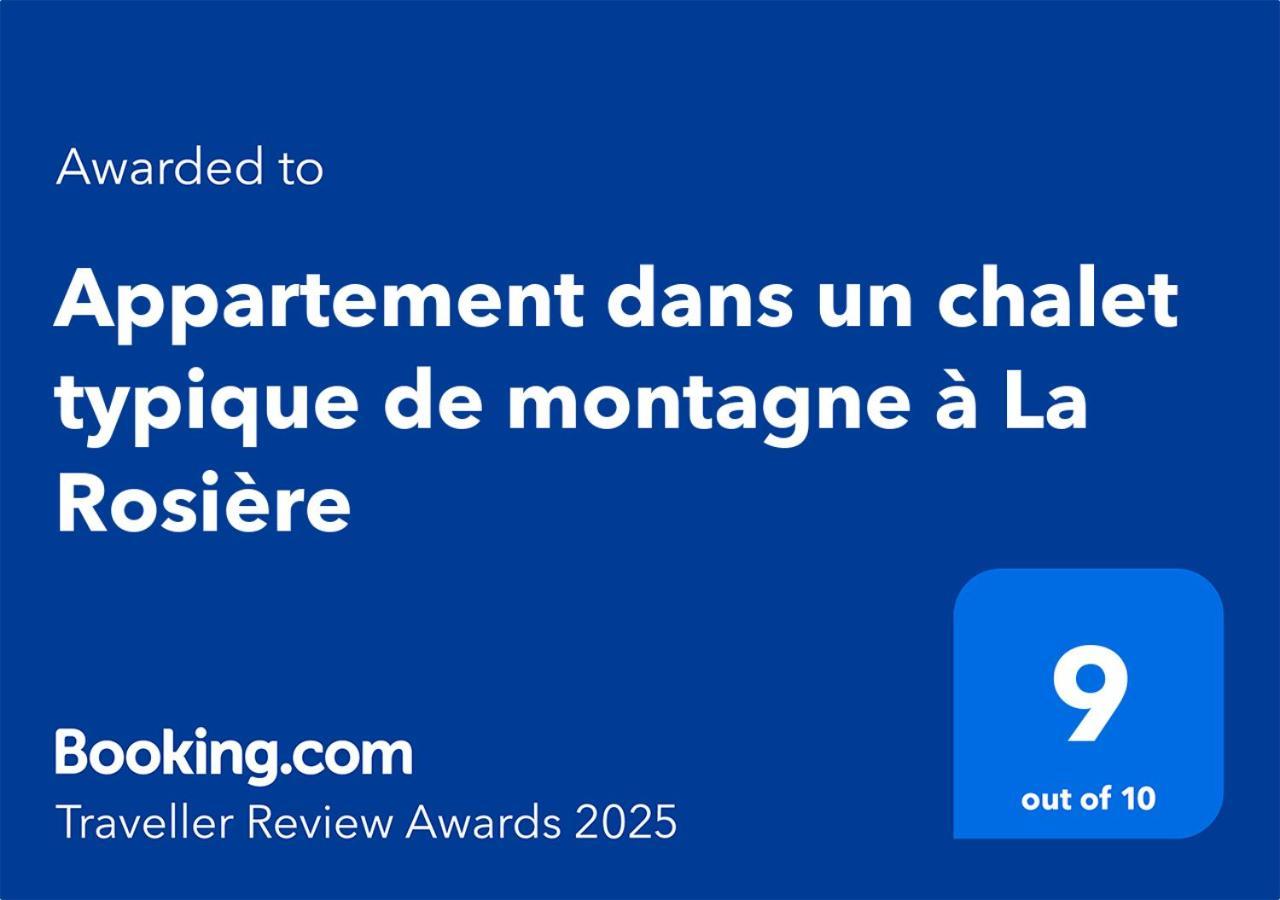 Appartement Dans Un Chalet Typique De Montagne A La Rosiere Montvalezan 외부 사진